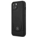 Mercedes MEHCP15SARMBK iPhone 15 6.1" czarny/black hardcase Leather Urban