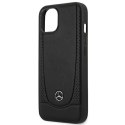 Mercedes MEHCP15SARMBK iPhone 15 6.1" czarny/black hardcase Leather Urban