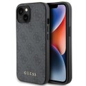 Guess nakładka do iPhone 15 Plus 6,7" GUHCP15MG4GFGR szara HC PU 4G Metal Logo