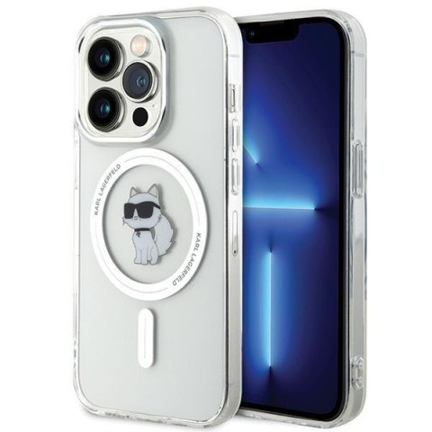 Karl Lagerfeld nakładka do iPhone 15 Pro 6,1" KLHMP15LHFCCNOT transparentna HC Magsafe IML C