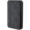 Guess Powerbank 15W GUPB5LP4GEGK 5000mAh czarny/black 4G Leather Metal Logo