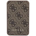 Guess Powerbank 15W GUPB5LP4GEGW 5000mAh brązowy/brown 4G Leather Metal Logo