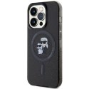 Karl Lagerfeld nakładka do iPhone 15 Pro 6,1" KLHMP15LHGKCNOK czarna HC Magsafe IML KC Glitter