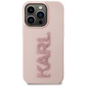 Karl Lagerfeld nakładka do iPhone 15 Pro Max 6,7" KLHCP15X3DMBKCP różowa HC 3D Logo Glitter