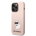 Karl Lagerfeld nakładka do iPhone 14 Pro Max 6,7" KLHCP14XSNCHBCP różowa hardcase Silicone Choupette