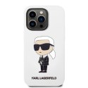 Karl Lagerfeld nakładka do iPhone 14 Pro Max 6,7" KLHCP14XSNIKBCH biała hardcase Silicone Ikonik