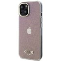 Guess GUHCP15SHDECMP iPhone 15 6.1" różowy/pink hardcase IML Faceted Mirror Disco Iridescent