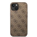 Guess GUHCP15MG4GFBR iPhone 15 Plus 6.7" brązowy/brown hard case 4G Metal Gold Logo