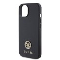 Guess GUHCP15MPS4DGPK iPhone 15 Plus 6.7" czarny/black hardcase Strass Metal Logo