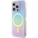 Guess GUHMP15XHITSU iPhone 15 Pro Max 6.7" fioletowy/purple hardcase IML Iridescent MagSafe