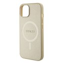 Guess GUHMP15SPSAHMCB iPhone 15 6.1" złoty/gold hardcase Saffiano MagSafe