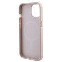 Guess GUHMP15SPSAHMCP iPhone 15 6.1" różowy/pink hardcase Saffiano MagSafe