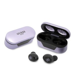 Guess słuchawki Bluetooth GUTWST31EU TWS + stacja dokująca fioletowy/purple