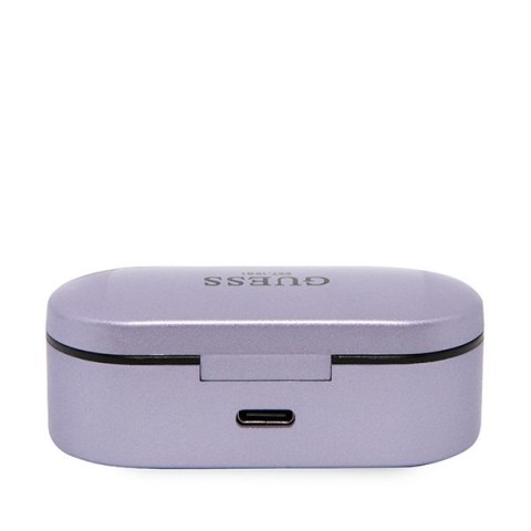 Guess słuchawki Bluetooth GUTWST31EU TWS + stacja dokująca fioletowy/purple