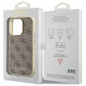 Guess GUHCP15XGF4GBR iPhone 15 Pro Max 6.7" brązowy/brown hardcase 4G Charms Collection