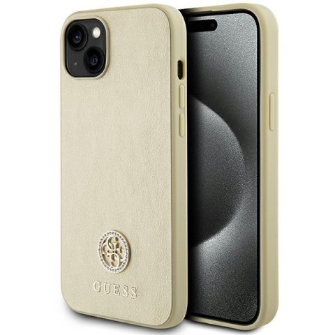 Guess GUHCP15MPS4DGPD iPhone 15 Plus 6.7" złoty/gold hardcase Strass Metal Logo