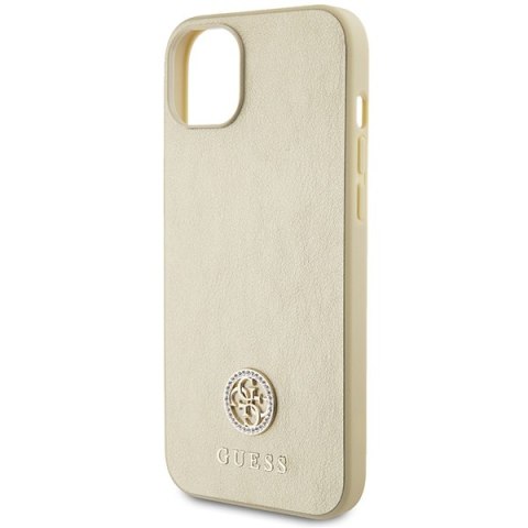 Guess GUHCP15MPS4DGPD iPhone 15 Plus 6.7" złoty/gold hardcase Strass Metal Logo