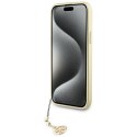 Guess GUHCP15SGF4GBR iPhone 15 6.1" brązowy/brown hardcase 4G Charms Collection