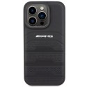 AMG AMHCP15LGSEBK iPhone 15 Pro 6.1" czarny/black hardcase Leather Debossed Lines