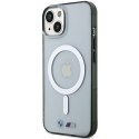 Etui BMW BMHMP15SHCRS iPhone 15 6.1" przezroczysty/transparent hardcase Silver Ring MagSafe