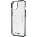 Etui BMW BMHMP15SHCRS iPhone 15 6.1" przezroczysty/transparent hardcase Silver Ring MagSafe