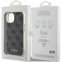 Guess GUHCP15SGF4GGR iPhone 15 6.1" szary/grey hardcase 4G Charms Collection