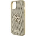 Guess GUHCP15SPSP4LGD iPhone 15 6.1" złoty/gold hardcase Perforated 4G Glitter