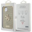 Guess GUHCP15SPSP4LGD iPhone 15 6.1" złoty/gold hardcase Perforated 4G Glitter