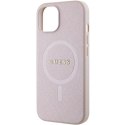 Guess GUHMP15MPSAHMCP iPhone 15 Plus 6.7" różowy/pink hardcase Saffiano MagSafe