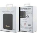 Guess Powerbank indukcyjny 15W GUPBM5ALGSGK 5000mAh czarny/black MagSafe Metal Script Logo