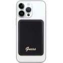 Guess Powerbank indukcyjny 5W GUPBM3ALGSGK 3000mAh czarny/black MagSafe Metal Script Logo