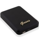 Guess Powerbank indukcyjny 5W GUPBM3ALGSGK 3000mAh czarny/black MagSafe Metal Script Logo