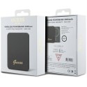 Guess Powerbank indukcyjny 5W GUPBM3ALGSGK 3000mAh czarny/black MagSafe Metal Script Logo