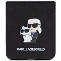 Karl Lagerfeld KLHCZF5SAKCNPK Sam Z Flip5 F731 hardcase czarny/black Saffiano Karl&Choupette Pin