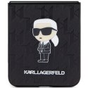 Karl Lagerfeld KLHCZF5SAPKINPK Sam Z Flip5 F731 hardcase czarny/black Saffiano Monogram Ikonik Pin