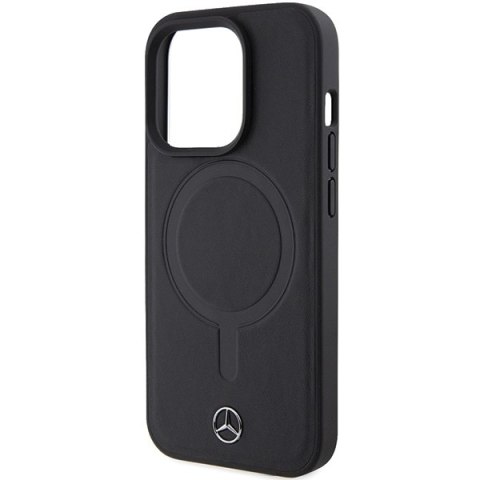 Mercedes MEHMP15X23RCMK iPhone 15 Pro Max 6.7" czarny/black hardcase Smooth Leather MagSafe