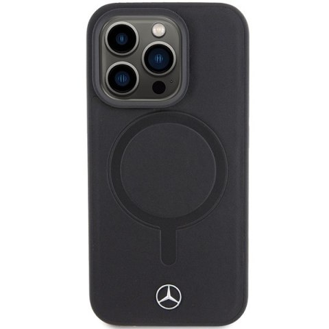 Mercedes MEHMP15L23RCMK iPhone 15 Pro 6.1" czarny/black hardcase Smooth Leather MagSafe