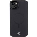 Mercedes MEHMP15S23RCMK iPhone 15 6.1" czarny/black hardcase Smooth Leather MagSafe