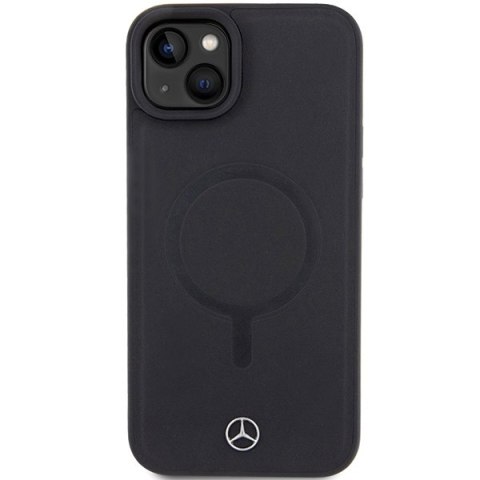 Mercedes MEHMP15S23RCMK iPhone 15 6.1" czarny/black hardcase Smooth Leather MagSafe