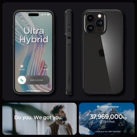 Spigen nakładka Ultra Hybrid do iPhone 15 Pro Max 6,7" matowa czarna