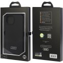 Audi Silicone Case iPhone 15 6.1" czarny/black hardcase AU-LSRIP15-Q3/D1-BK