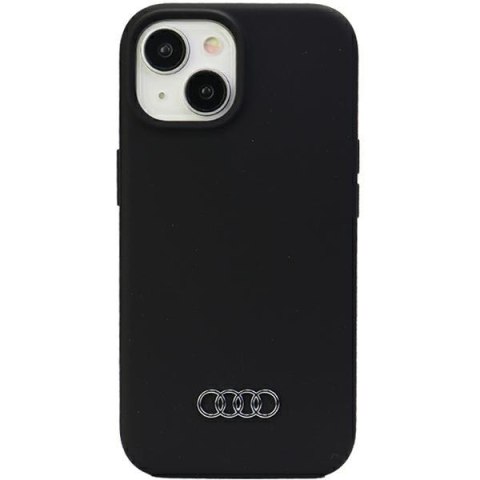 Audi Silicone Case iPhone 15 Plus 6.7" czarny/black hardcase AU-LSRIP15M-Q3/D1-BK