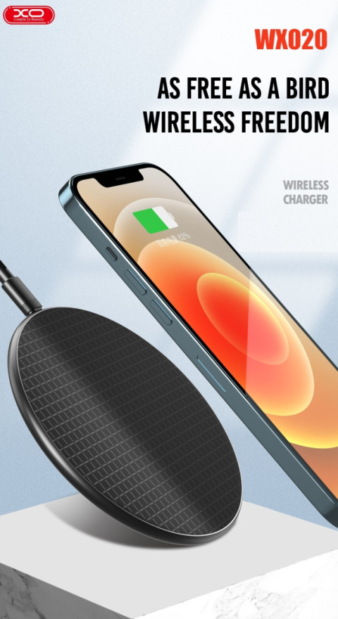 XO ładowarka indukcyjna WX020 czarna 15W