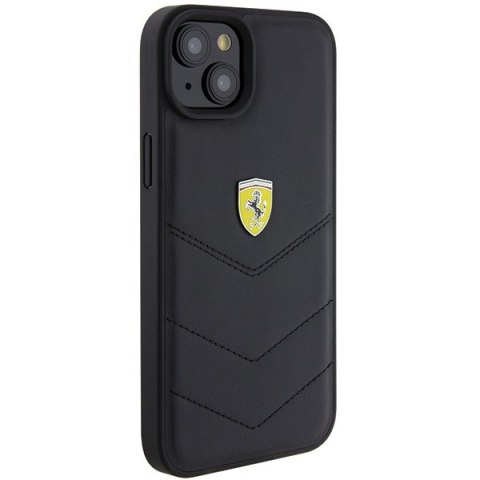 Ferrari FEHCP15MRDUK iPhone 15 Plus / 14 Plus 6.7" czarny/black hardcase Quilted Metal Logo