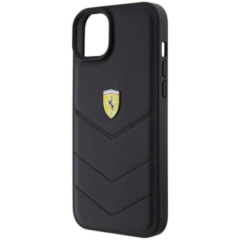Ferrari FEHCP15MRDUK iPhone 15 Plus / 14 Plus 6.7" czarny/black hardcase Quilted Metal Logo