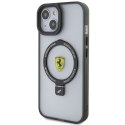 Ferrari FEHMP15SUSCAH iPhone 15 / 14 / 13 6.1" transparent hardcase Ring Stand 2023 Collection MagSafe