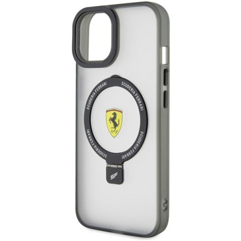 Ferrari FEHMP15SUSCAH iPhone 15 / 14 / 13 6.1" transparent hardcase Ring Stand 2023 Collection MagSafe