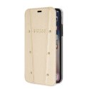 Guess GUFLBKPXKAILGO iPhone X/Xs złoty/gold book Kaia Saffiano