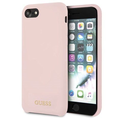 Guess GUHCI8LSGLLP iPhone 7/8/SE 2020 / SE 2022 light pink/jasnoróżowy hard case Silicone