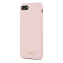 Guess GUHCI8LSGLLP iPhone 7/8/SE 2020 / SE 2022 light pink/jasnoróżowy hard case Silicone